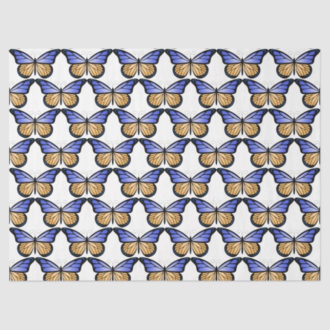 Schmetterlinge Serie Design 1 Seidenpapier (Vorderseite)