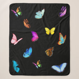 Schmetterlinge Sherpa-Decke (127x152 cm) Sherpadecke