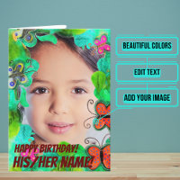 Schmetterlinge sind Wunder Watercolor Geburtstag