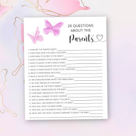 Schmetterlinge - Spiele über die Eltern