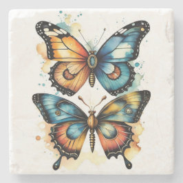 Schmetterlinge Steinuntersetzer