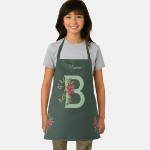 Schmetterlinge Sweet Pea Monogram Initial B Ihr Na Schürze