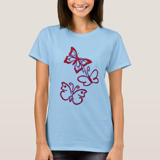 Schmetterlinge T-Shirt (Vorderseite)