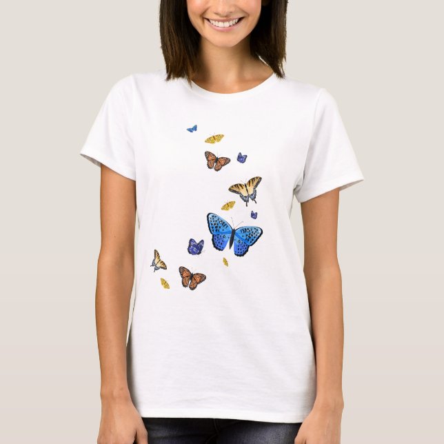 Schmetterlinge T - Shirt der Frauen (Vorderseite)