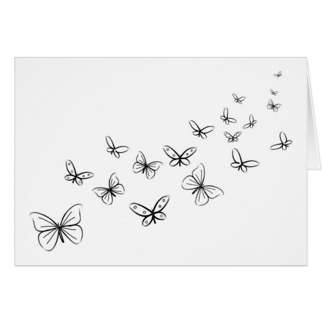 Schmetterlinge tanzen über die Seite (Vorderseite (Horizontal))