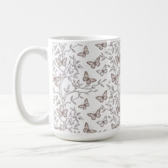Schmetterlinge Tasse Botanisch (Links)