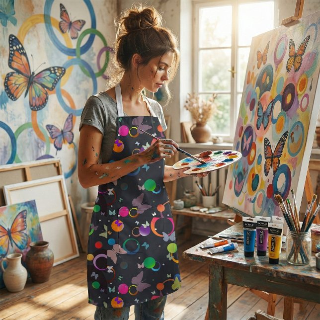 Schmetterlinge und Blasen Schürze (Von Creator hochgeladen)