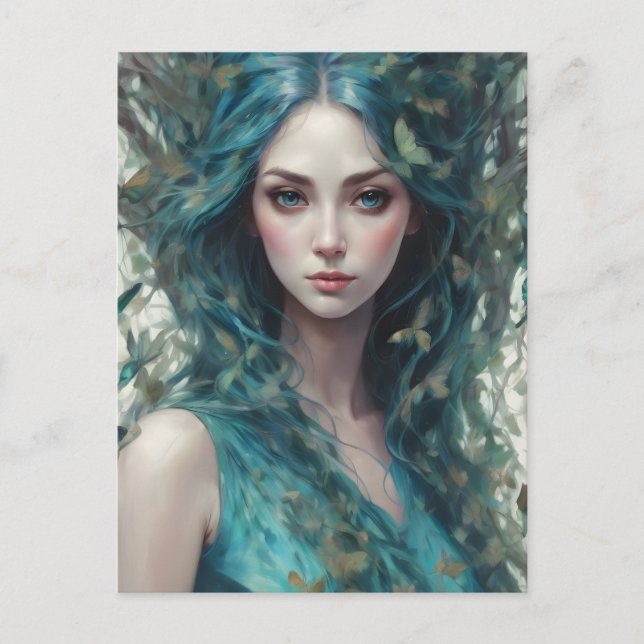 Schmetterlinge und Blues Reihe 4 Postkarte (Vorderseite)