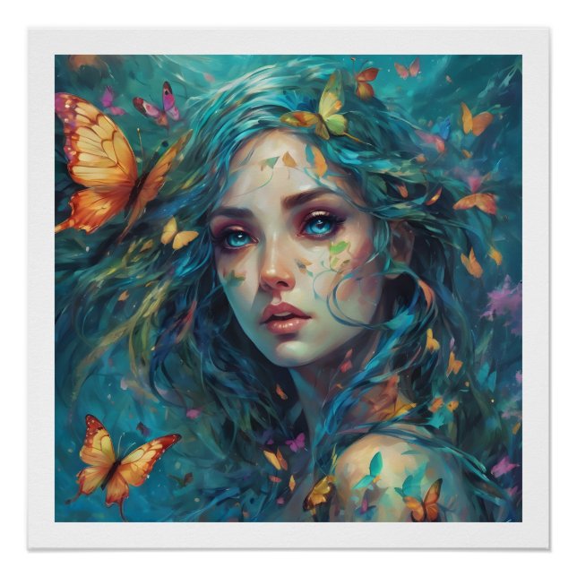 Schmetterlinge und Blues Reihe 6 Poster (Vorderseite)