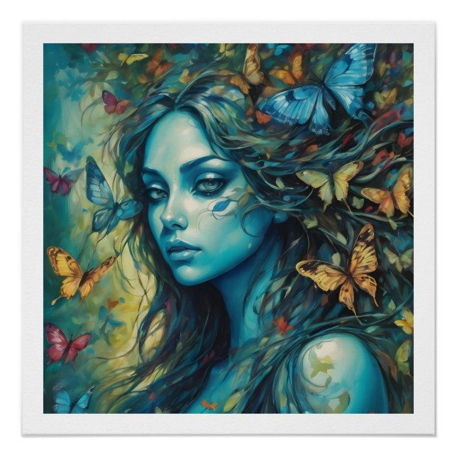 Schmetterlinge und Blues Reihe 8 Poster (Vorderseite)