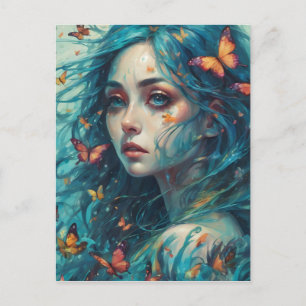 Schmetterlinge und Blues Serie 1 Postkarte