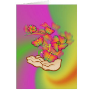 Schmetterlinge und Blume