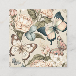 Schmetterlinge und Blume Begleitkarte