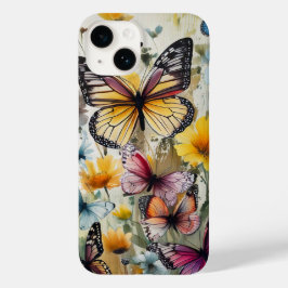 Schmetterlinge und Blume Case-Mate iPhone 14 Hülle