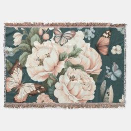 Schmetterlinge und Blume Decke