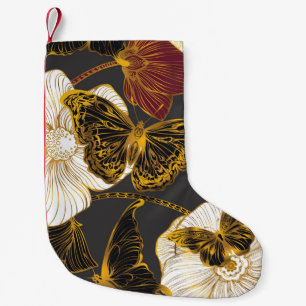 Schmetterlinge und Blume: Frühjahrsmuster Kleiner Weihnachtsstrumpf