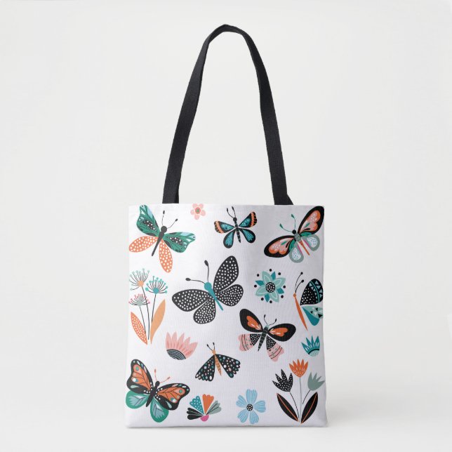 Schmetterlinge und Blume, handgezeichnete Sammlung (Vorderseite)