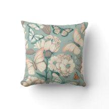 Schmetterlinge und Blume helle grüne Dekoration