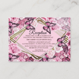 Schmetterlinge und Blume in verschiedenen Farbtöne Begleitkarte