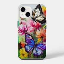 Schmetterlinge und Blume