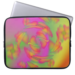 Schmetterlinge und Blume Laptopschutzhülle