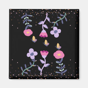 Schmetterlinge und Blume Magnet