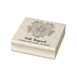 Schmetterlinge und Blume, Name und Anschrift, DIY, Gummistempel