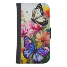 Schmetterlinge und Blume