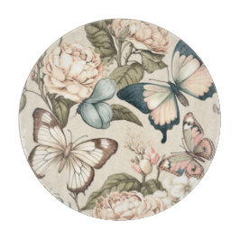 Schmetterlinge und Blume Schneidebrett