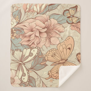 Schmetterlinge und Blume Sherpadecke