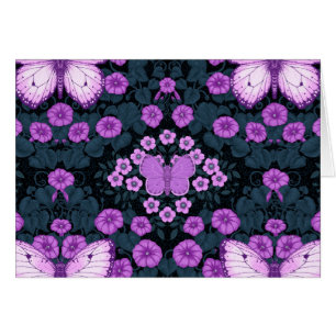 Schmetterlinge und Blume Symmetrie, Violett und Bl