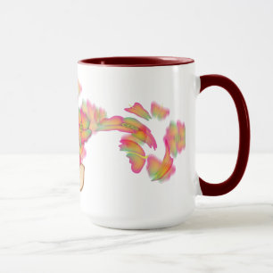 Schmetterlinge und Blume Tasse