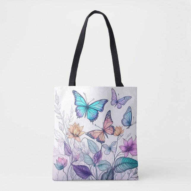 Schmetterlinge und Blumen (Vorderseite)