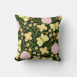 SCHMETTERLINGE UND BLUMEN KISSEN