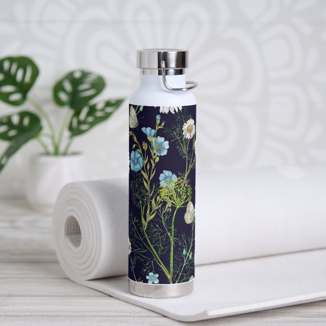 Schmetterlinge und Drachenfliegen Trinkflasche (Yoga)