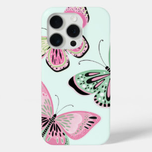 Schmetterlinge und Grüntöne Case-Mate iPhone Hülle