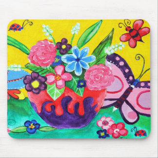 Schmetterlinge und Ladybugs Mousepad