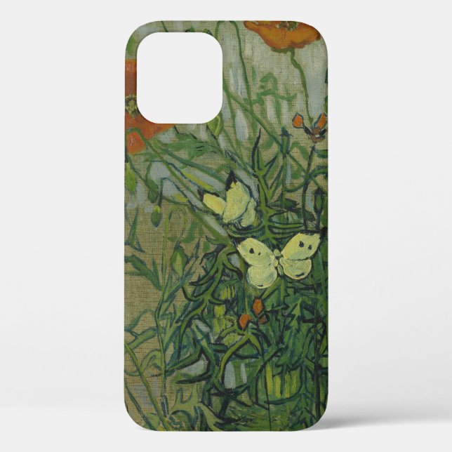 Schmetterlinge und Poppies von Vincent van Gogh Case-Mate iPhone Hülle (Rückseite)