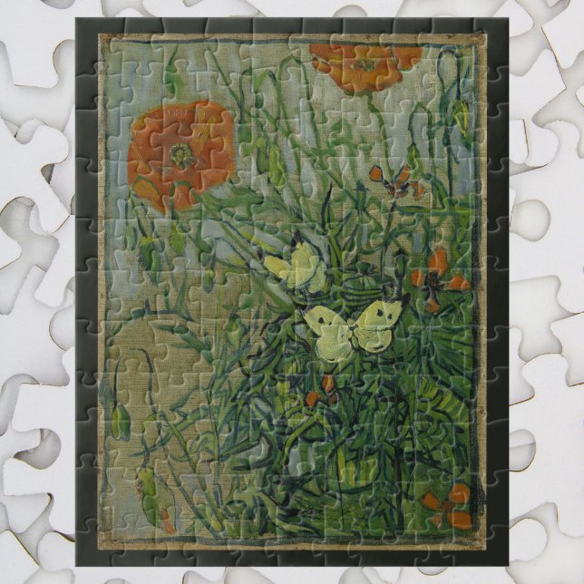 Schmetterlinge und Poppies von Vincent van Gogh Puzzle (Von Creator hochgeladen)