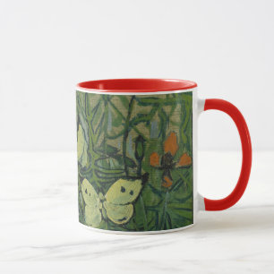 Schmetterlinge und Poppies von Vincent van Gogh Tasse