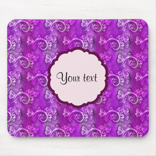 Schmetterlinge und Wirbel Mousepad (Vorne)