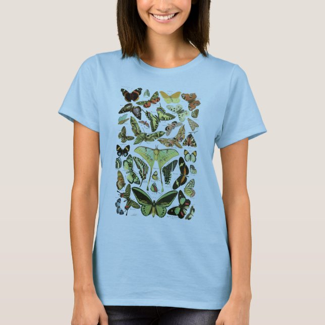 Schmetterlinge von Adolphe Millot T-Shirt (Vorderseite)