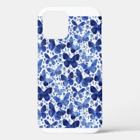 Schmetterlinge Wasserfarbe Blau