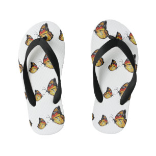 Schmetterlinge Wasserfarbe gezeichnet Flip Flops,  Kinderbadesandalen