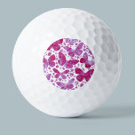 Schmetterlinge Wasserfarbe Magenta Rosa Golfball<br><div class="desc">Magenta Rosa Aquarellmalt Schmetterlingsmalerei.</div>