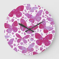 Schmetterlinge Wasserfarbe Magenta Rosa