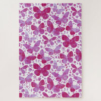 Schmetterlinge Wasserfarbe Magenta Rosa