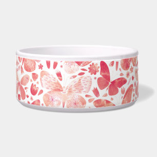 Schmetterlinge Wasserfarbenkoralle Pink Bowl Napf