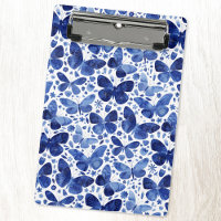 Schmetterlinge Wasserfarbmuster Blau