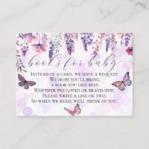 Schmetterlinge Wildblumen Kinderduschbücher für Ba Begleitkarte